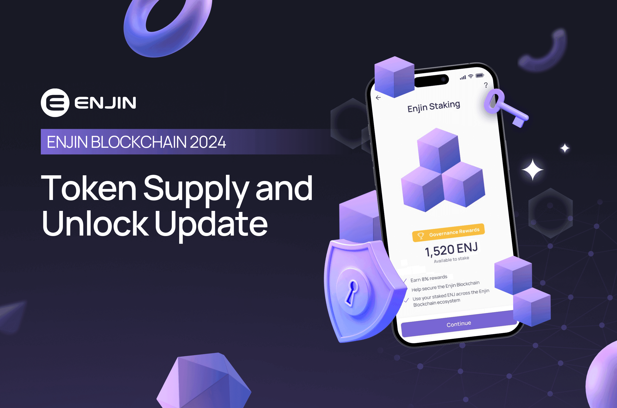 Enjin Blockchain 2024 Token Supply and Unlock Update