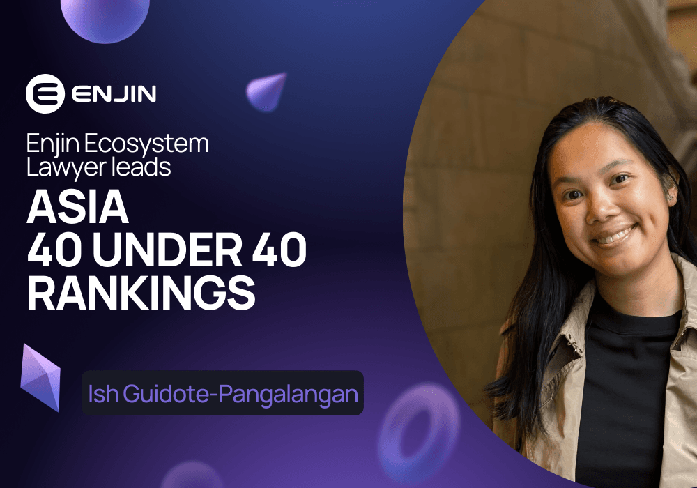 Enjin Ecosystem Lawyer Leads Asia “40 Under 40” Rankings