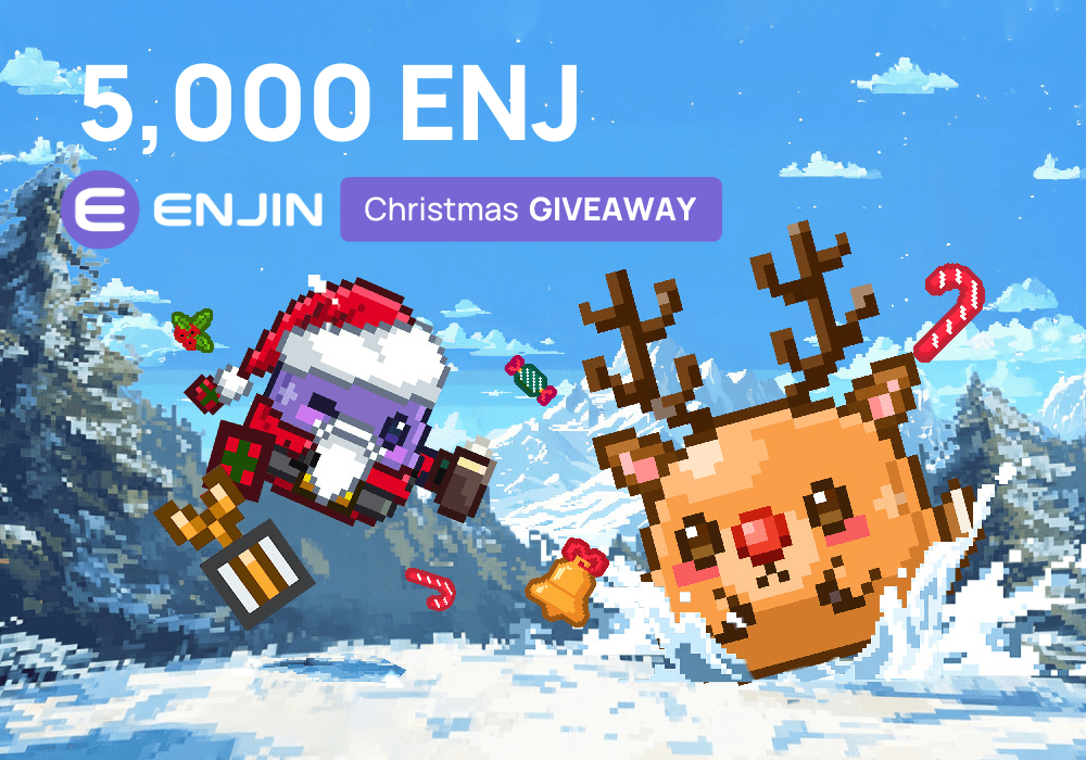 Enjin 2024 Christmas Giveaway: Santa and Reindeer Blob Beam Drop